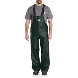 Carhartt‎ Rainstorm Bib Overalls Waterproof NWT GREEN SZ 2XL
